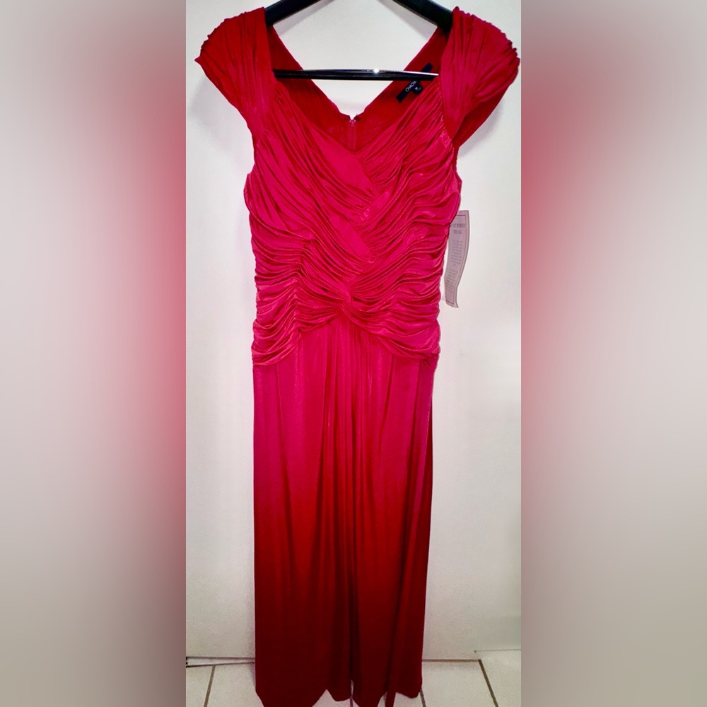 Chadwicks Slightly Off Shoulder Red Dress